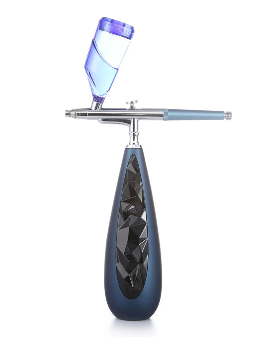 Portable water oxygen facial Nail Air Brush With Compressor Automatic Oxygen Spray Compressor Rechargeable Nano Spray Pen