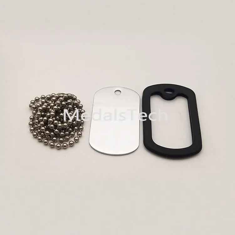 Cheap aluminum stainless steel sublimation blank metal dog tag