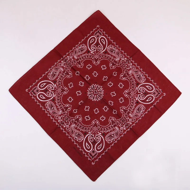 Alibaba com woge factory 55*55cm elgent muffler headwrap neckheadband ladies men plain solid square headscarf cotton bandana