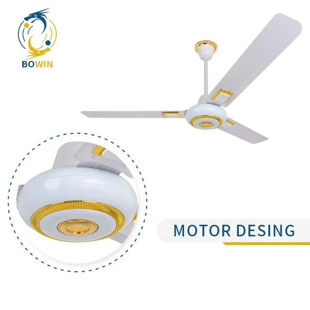 Living Room Home Appliances Modern 220V 56  inch 3  Wind Speeds 3 Wings Black Iron Blade Ceiling Fans from Vietnam