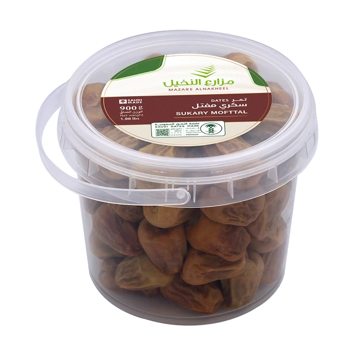 100% Natural Sugar Free Soft Dried Brown Dates  Sukkary Mofttal Mazare Alnakheel 900 g Dates For Sale