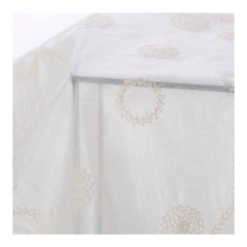 Manufacturers supply lyocell fiber cotton thread embroidery fabric fashion dress shirt home textile fabric