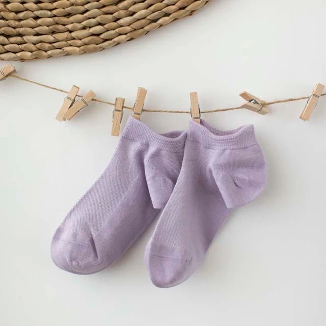 Socks ladies autumn and winter solid cotton stockings slouch cute socks for women