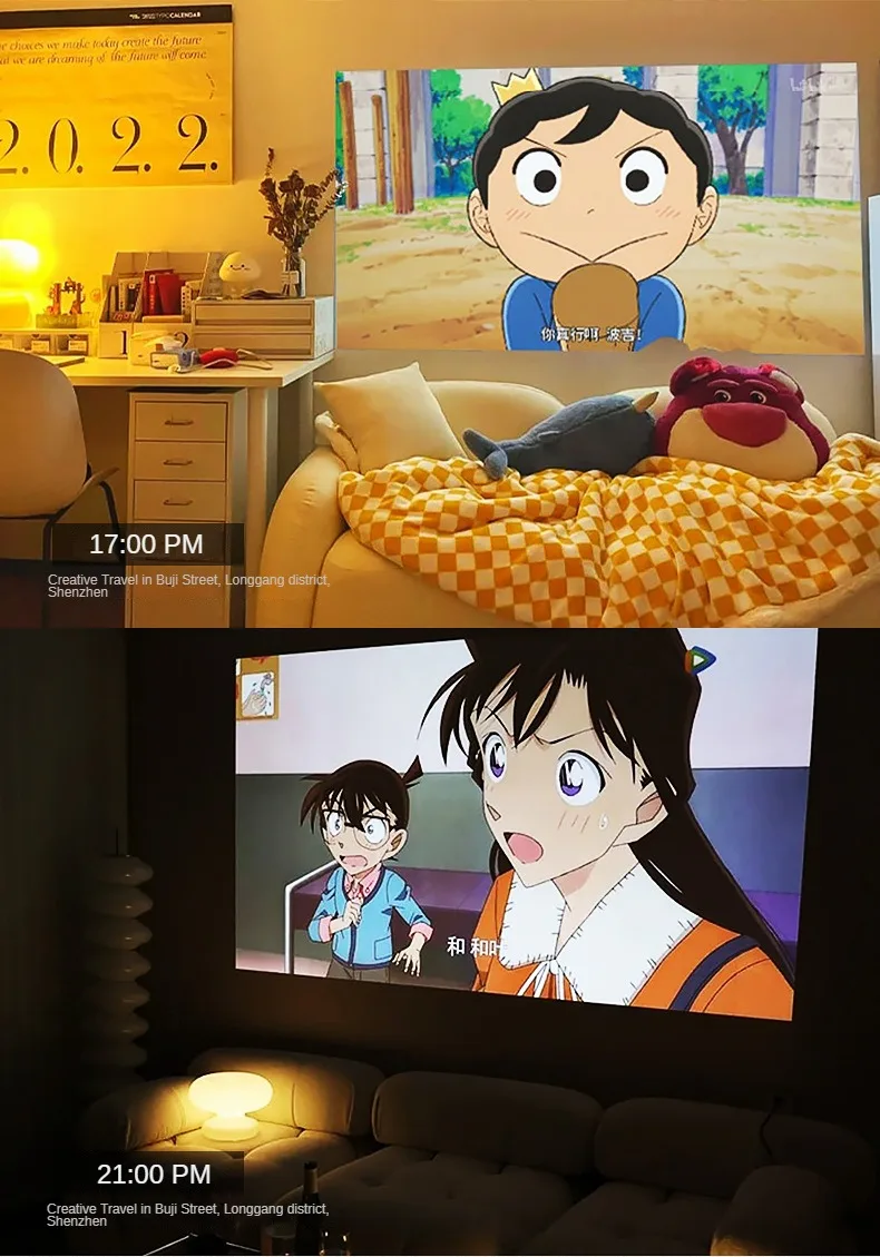 YUNDOO CY400 Global Version Projector Home Theater Projetor Dlp 4K Ultra Short Throw Laser Projector video beam projector