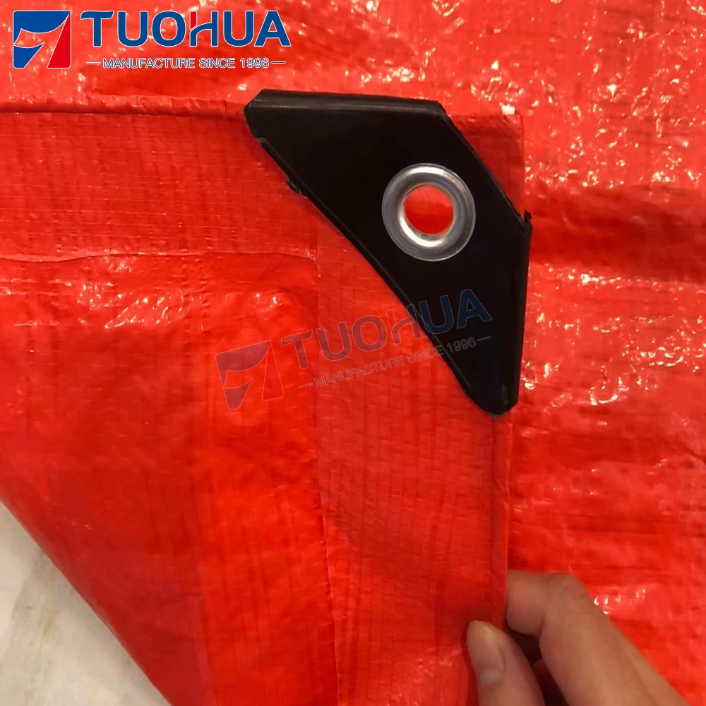 Heavy Duty PE Tarpaulin Fabric Waterproof UV Resistant Tarp with Multilayered Cross Laminated Tarpaulin for Garden/Camping/Patio