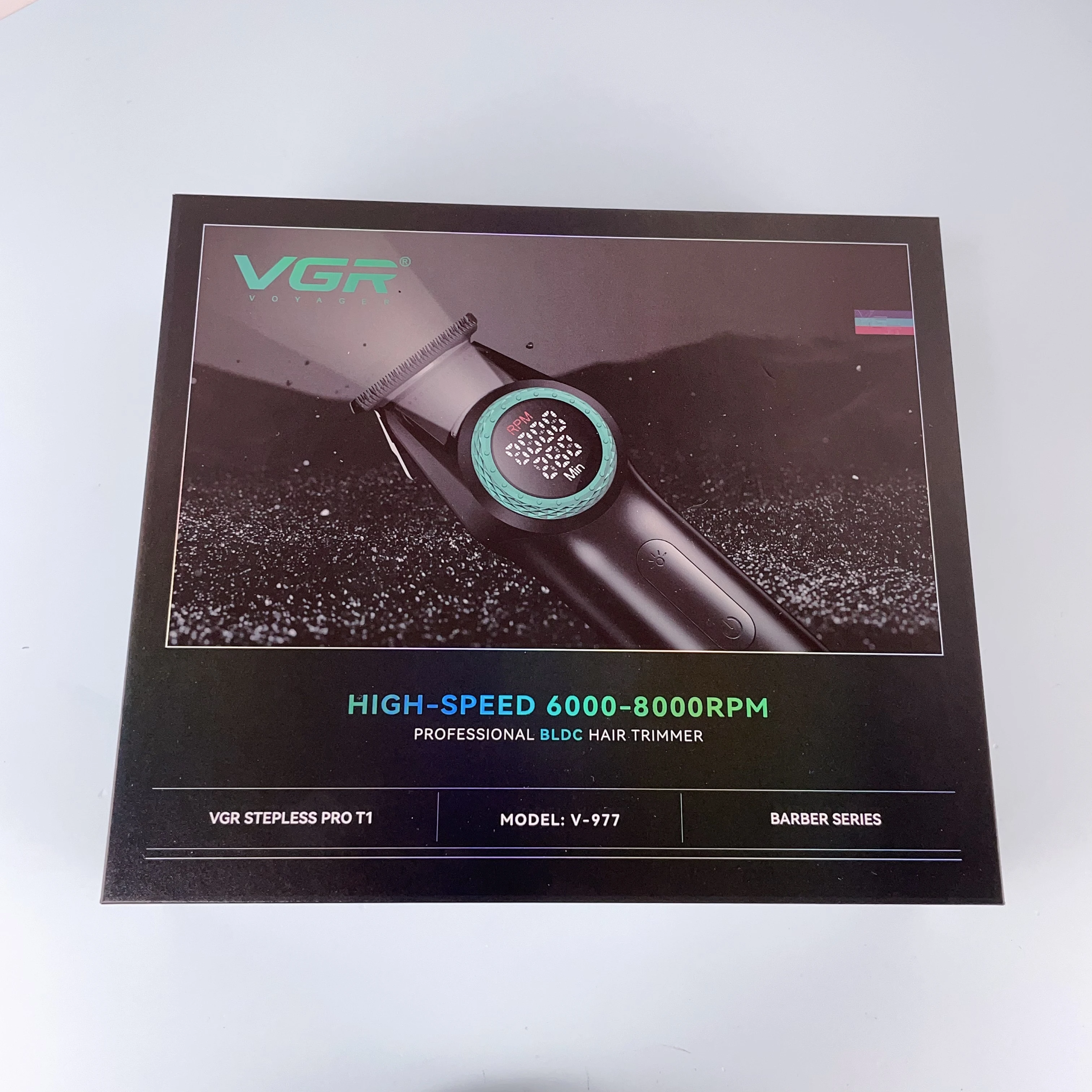 Vgr V-977 Ipx6 Прозрачный T-лезвие машинка для стрижки волос перезаряжаемый профессиональный триммер мужчин