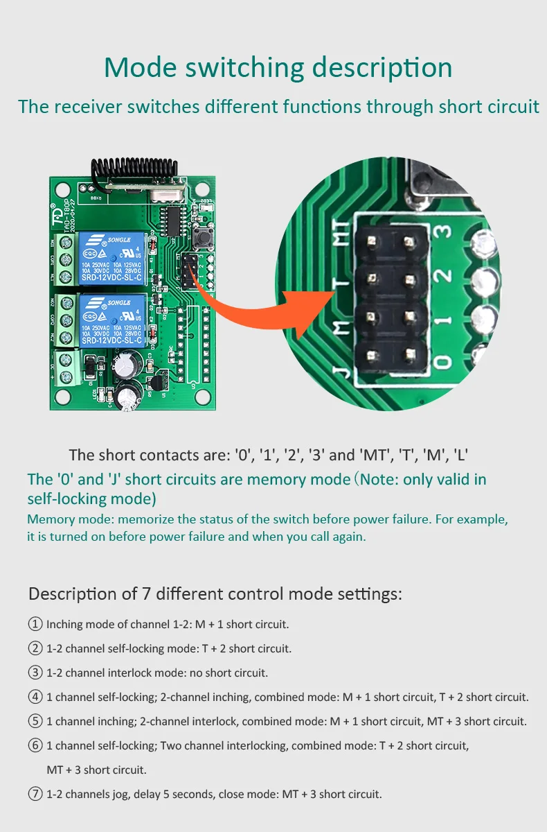315MHZ Wireless Remote Control wireless & rf modules RF Remote control Receiver Module motor/Entrance guard system controller