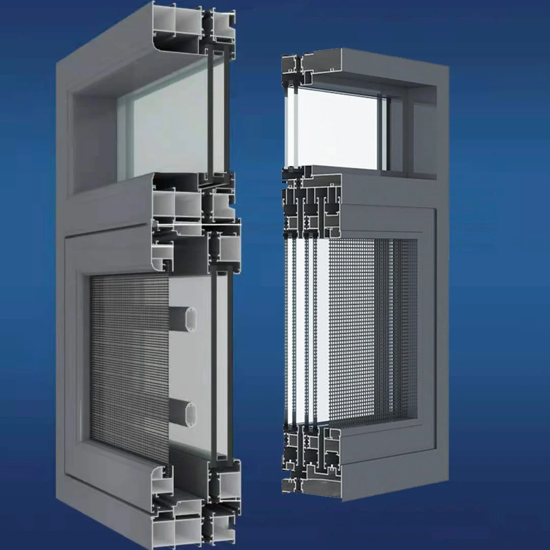 Automatic Smart 6063 Aluminium Alloy Windows And Doors With Aluminium Accessories Sliding Or Casement Windows And Doors Price
