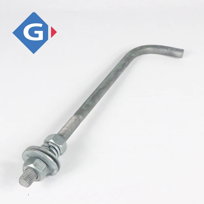 Gangda concrete heat treatment anchor bolt stainless steel l-shaped wedge anchor through bolt