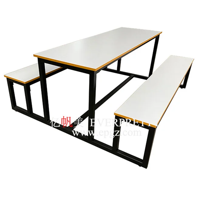 school canteen furniture dining Table and bench restaurant table