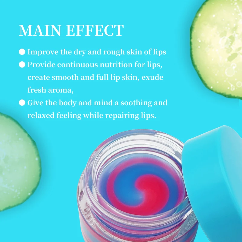 Custom Organic Natural Vegan Lip Sleeping Mask Plump Moisturizing Lip Balm Fruit Flavor Lip Care Mask Overnight