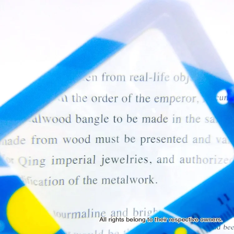  Wholesale Creative Gift Custom Plastic Pvc Durable Magnifying Bookmark