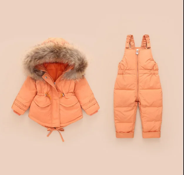 
New baby down jacket suit baby child winter thickening suit short boys and girls down jacket 
