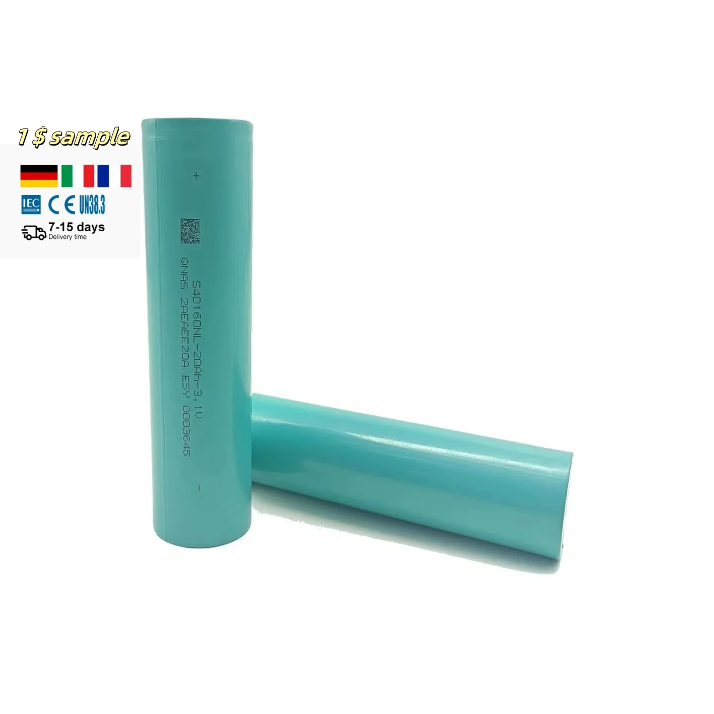 Grade A 20ah 3.1V Sodium Ion Cylindrical Battery 40160 Solar Power Station EV Ebike High Performance Na Ion Cylindrical Sib Cell