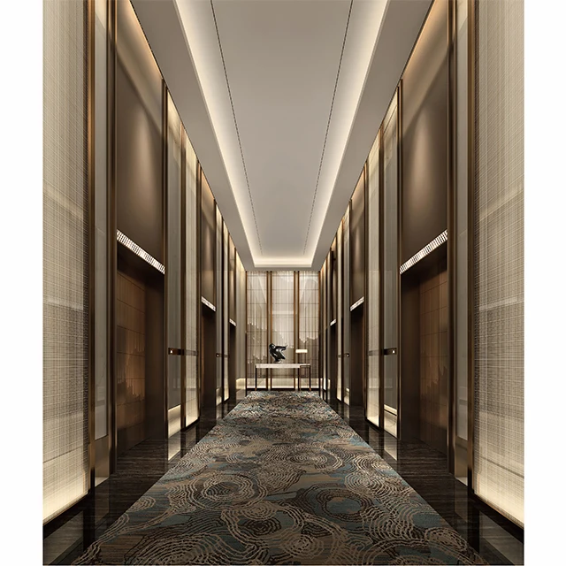 Luxury decoration high quality passenger elevator lifts 6-8 persons commercial stairs