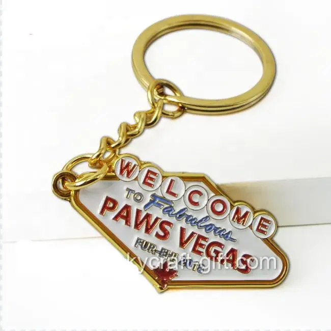 
 Пользовательский логотип модной компании металлический литой металлический брелок  