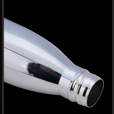 500ml Electroplating effect stainless steel cola water bottle
