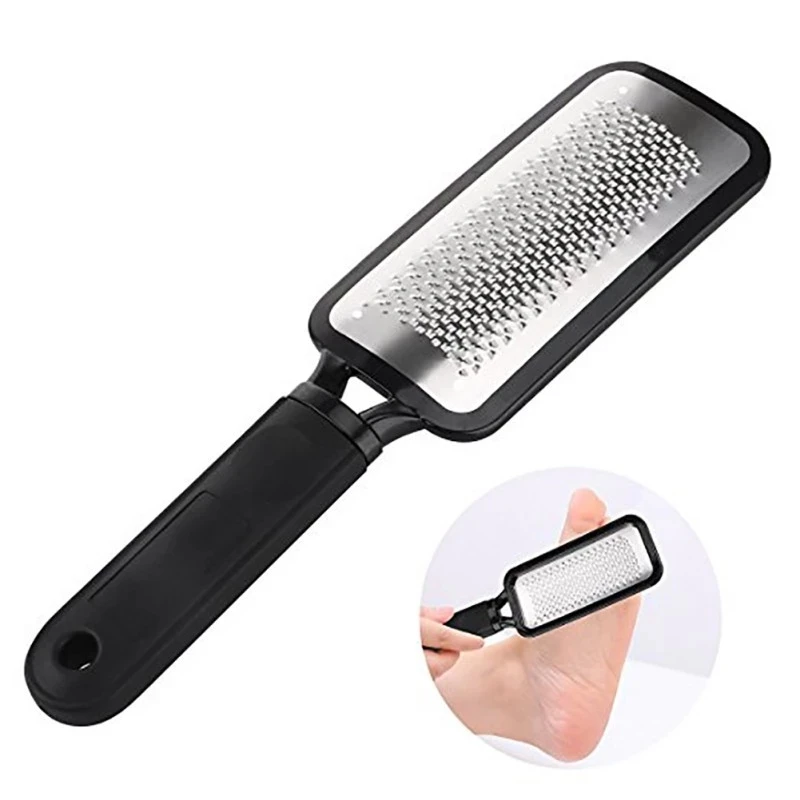 Professional Colossal Foot File Callus Remover Stainless Steel Spa Tool with Plastic NM Custom Logo Foot Care Tool