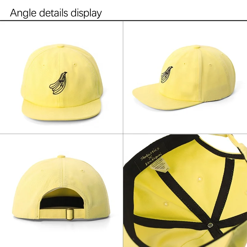 Gorras Original 6 panels custom logo embroidery unstructured baseball Flat Bill snapback cap Sports Hat