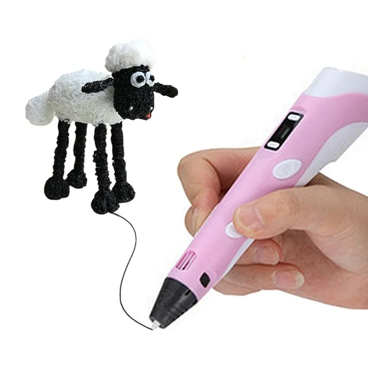 
Factory Custom Direct Production Professional Pen Printer 3 D 3D Drawing Printing Pen With LCD Display Screen Free PLA Filament 