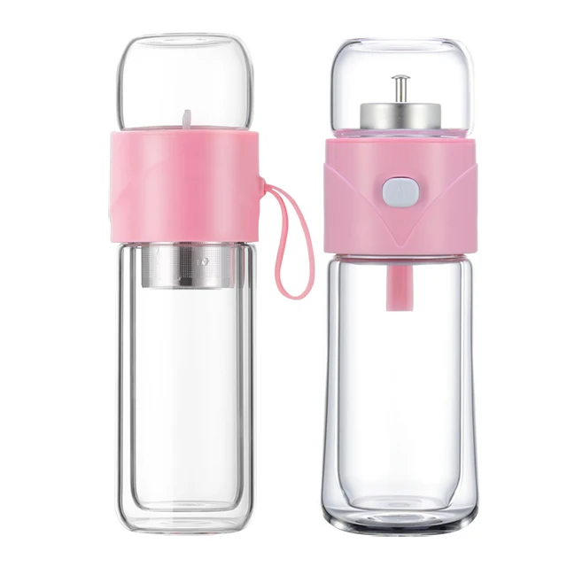 Own Brand Wholesale Eco Friendly Glass Hot Water Bottle With Infuser
