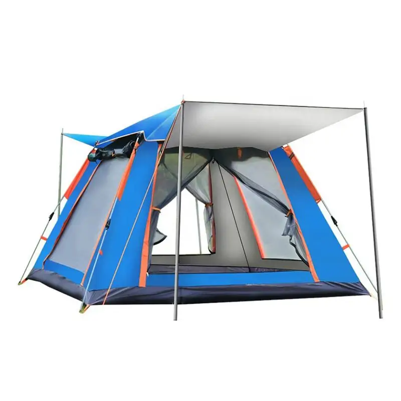 2023 Outdoor Customized One Room Inflatable Camping Tents 3-4 persons Waterproof Canvas Tents