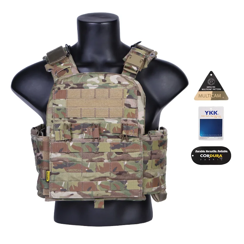 Emersongear 500D Cordura Nylon Camouflage Tactical Combat Vest Multicam Plate Carrier Vest With CP Style CPC Model