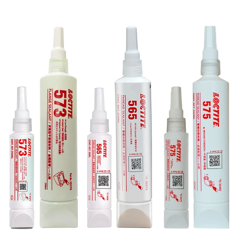 250ml 50ml Loctiter 565 573 575 Glue Water Pressure Pipeline Tapered Pipe Sealant Liquid Raw Material Belt Adhesive