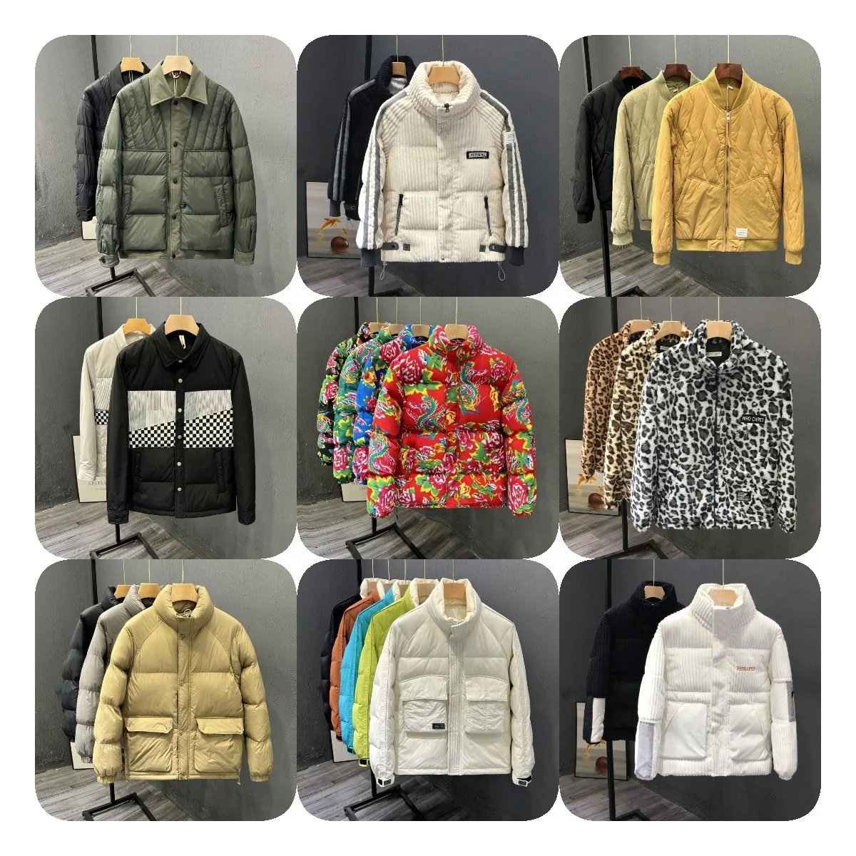 Customized Men Clothing Waterproof Men Puffer Jackets 100% Wool Collar Winter 90% White Duck Down Coat For Men