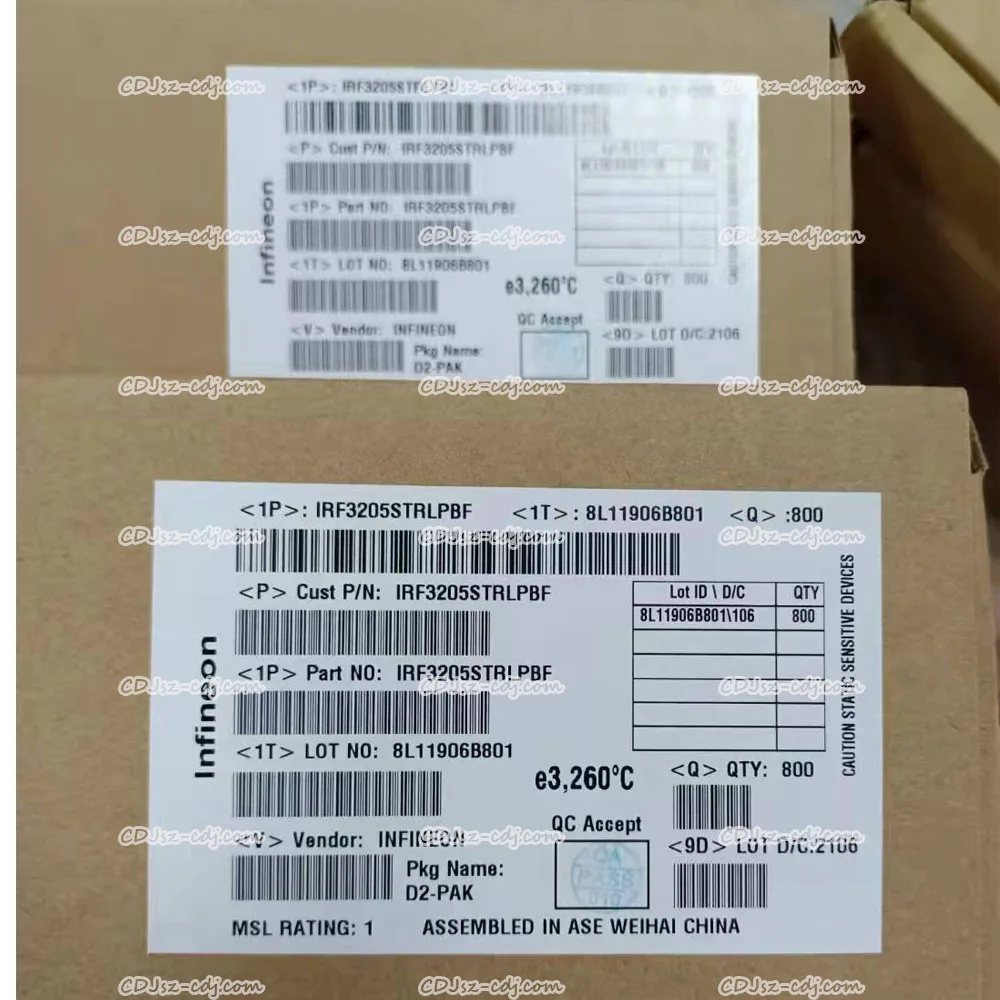 (Интегральные схемы электронных микросхем) одноканальный блок питания Транс МОП-транзистор с поверхностным креплением BOMmodule IRF3205STRLPBF