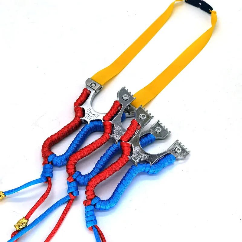 Alloy Double Aiming Slingshot for Outdoor Hunting