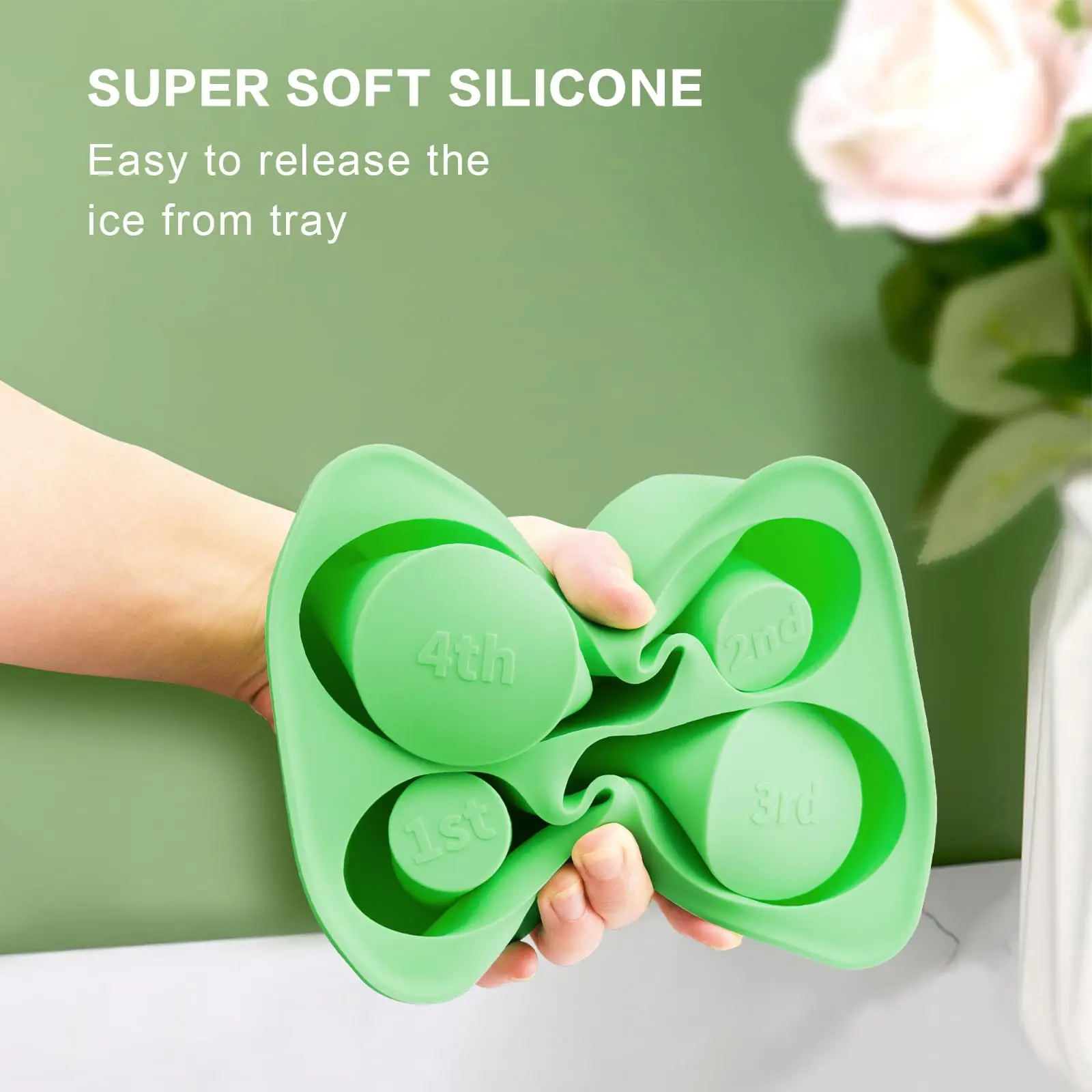 wholesale products hot silicone ice cut mol lattice cube tray moold for stanley straws shaped 40oz tumbler cup molds