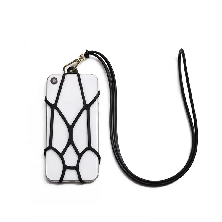 
Universal silicone necklace rope mobile cell phone case lanyard holder strap 