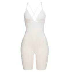 Hot Sale Hot Sexy Jumpsuit Women Feminine Solid Color Mid-waist Sports Adult  Cropped Pants Women Clothing In Bluk Jumpsuit