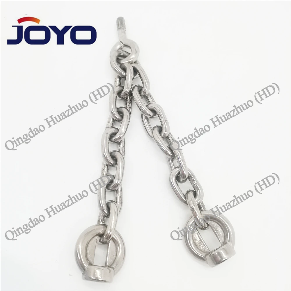 Heavy Duty stainless stainless link chain and stainless steel eye bolt set ,swing accessories...
