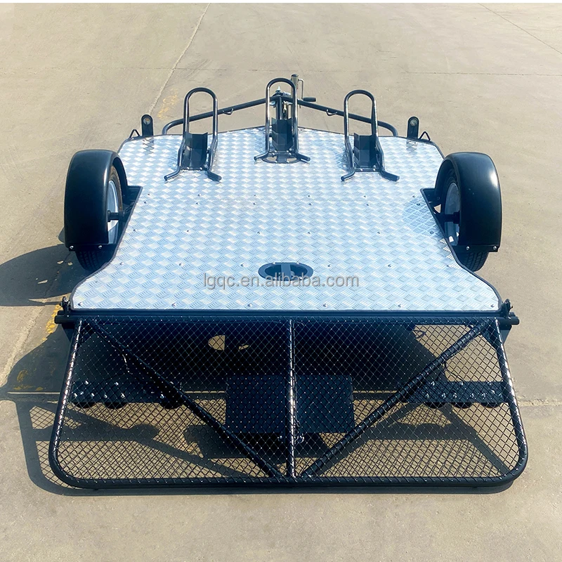 Single Foldable Motorcycle Trailer for Easy Storage for Motorcycles & ATVs