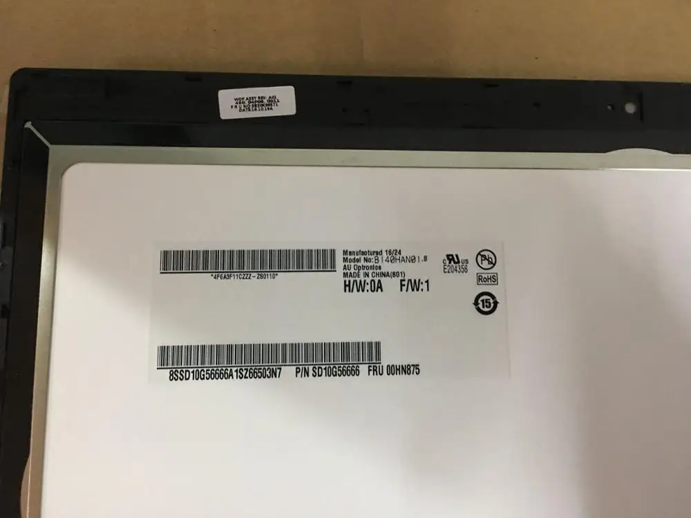 14 0 FHD светодиодный сенсорный экран с рамкой в сборе для Lenovo Thinkpad X1 Yoga 2-го поколения 2017 лет FRU: 01AY916