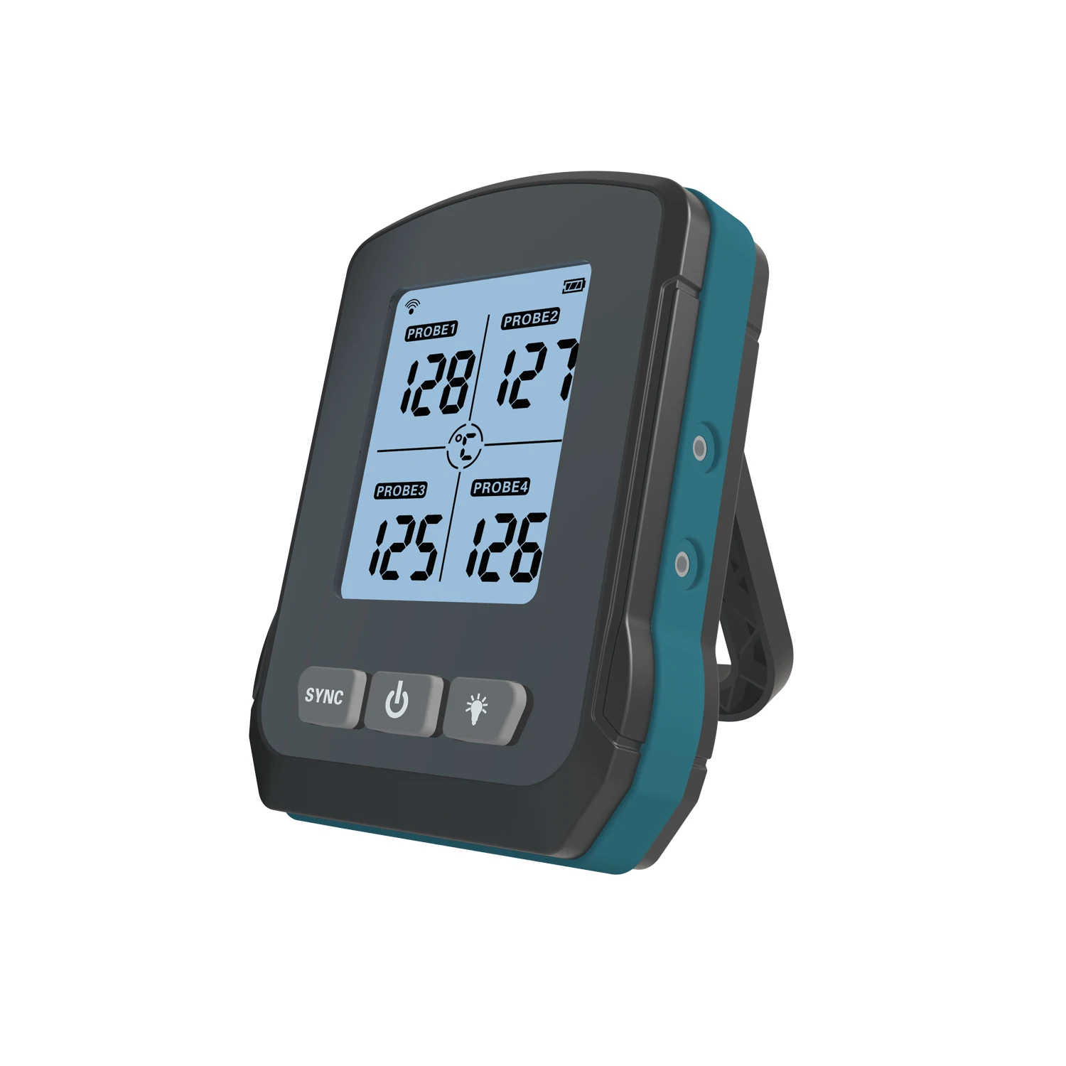 Rechargeable Wireless 4 Probes WiFi Digital BBQ Smoker Oven Kitchen Meat Grill Thermometer