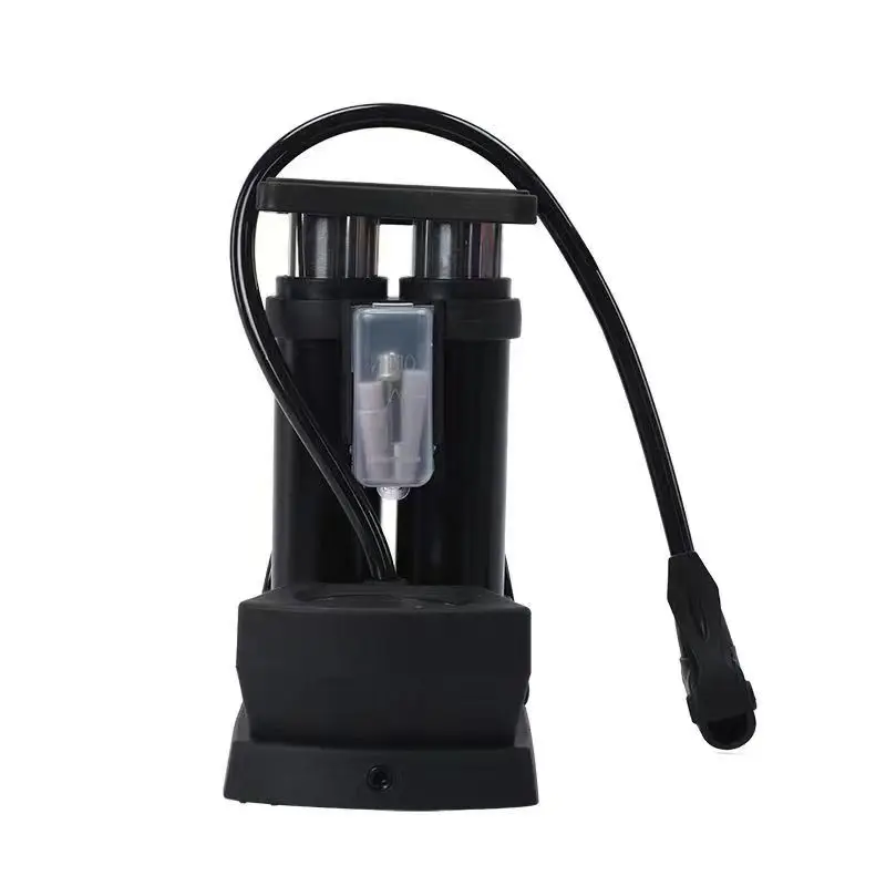 Bike Activated Floor Pump With Gauge Cycle Pump Portable bicycle accessories Football Basketball hand Manual Air Pump