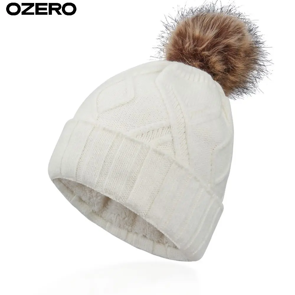 Custom Size OZERO All-weather Nature Hikes Polyester Windproof Flexible Men Knitted Beanie Hat Women Winter Hat Free Sample