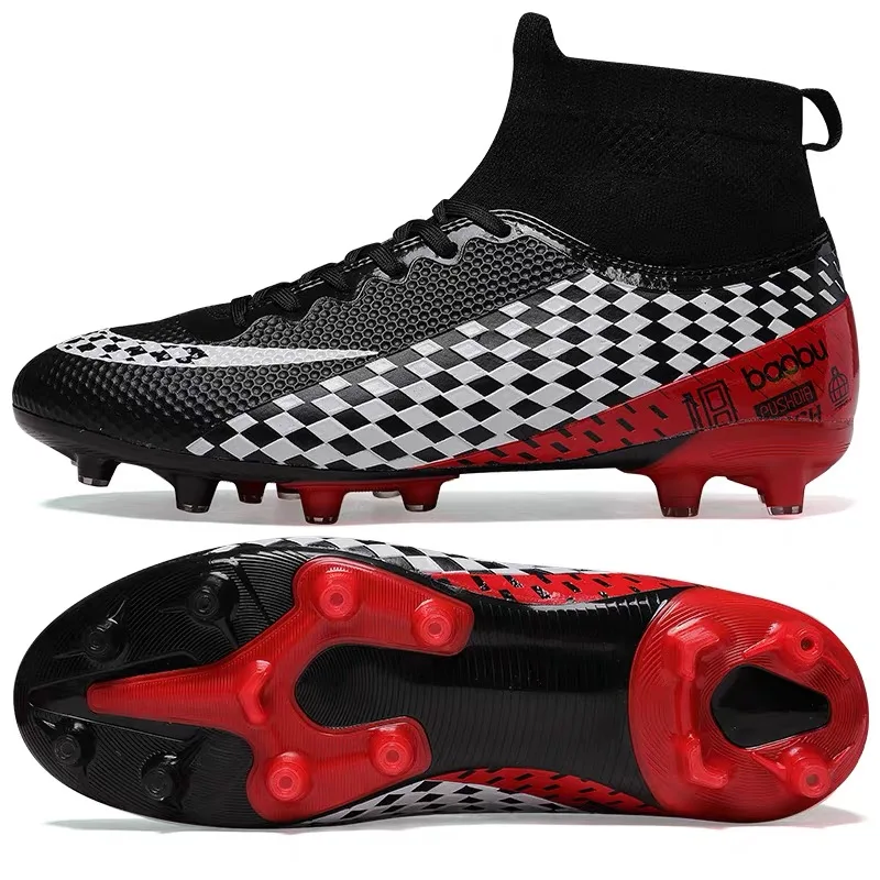 weshine custom wholesale fashion sports indoor turf soccer shoe sock football original boots for men kids