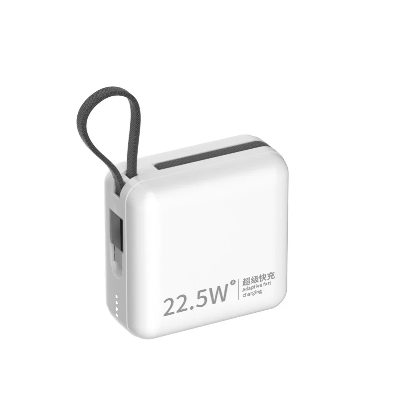 Outdoor Travel Waterproof Portable 22.5W 10000 Mah Led Digital Display Quick Charging Cable Mini Small Power Bank