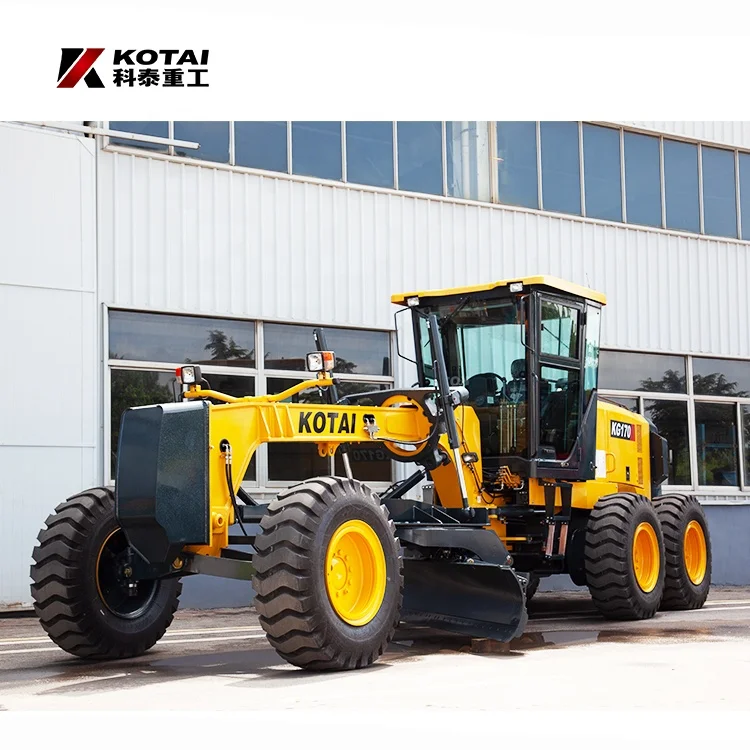 Large Grader China Wheeled Kg 170 Turbocharged/Water-Cooled Grader Construction Machinery Grader