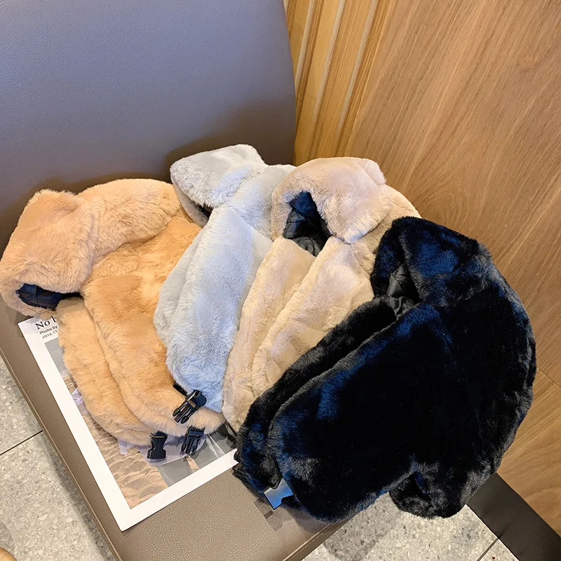 Winter Thickened Warm Beanie Russian Caps Korean Fashion Ushanka Ear flap Pilot Hat Adjustable Unisex Ushanka