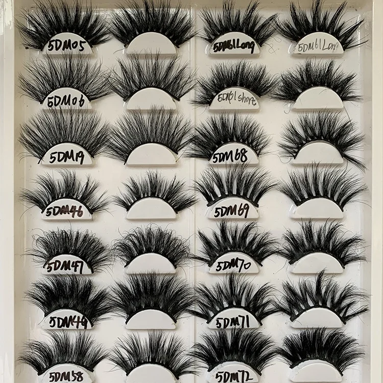 Wholesale Cosmetics Makeup Custom Eyelash Packaging Private Label False 3D Mink Lahes