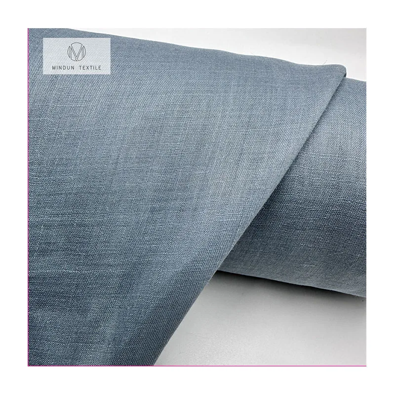 Mindun 100% Pure Ramie High Level Plain Dyed Woven For Shirt Garment Yarn 60 Thin Hijab Shawl