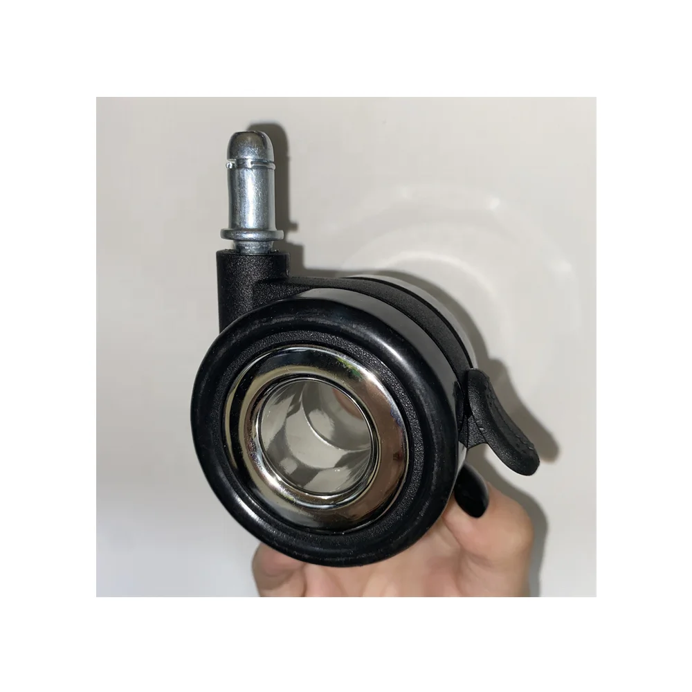 SQ Castor 63mm Stem swivel furniture lock casters Nylon/PU wheel office Pin caster wheels for gaming chair