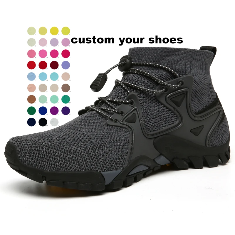 
New Mesh Breathable Hiking Shoes Size 36 47 Mens Sneakers Outdoor Trail Trekking Mountain Climbing Sports Shoes For Male Summer 