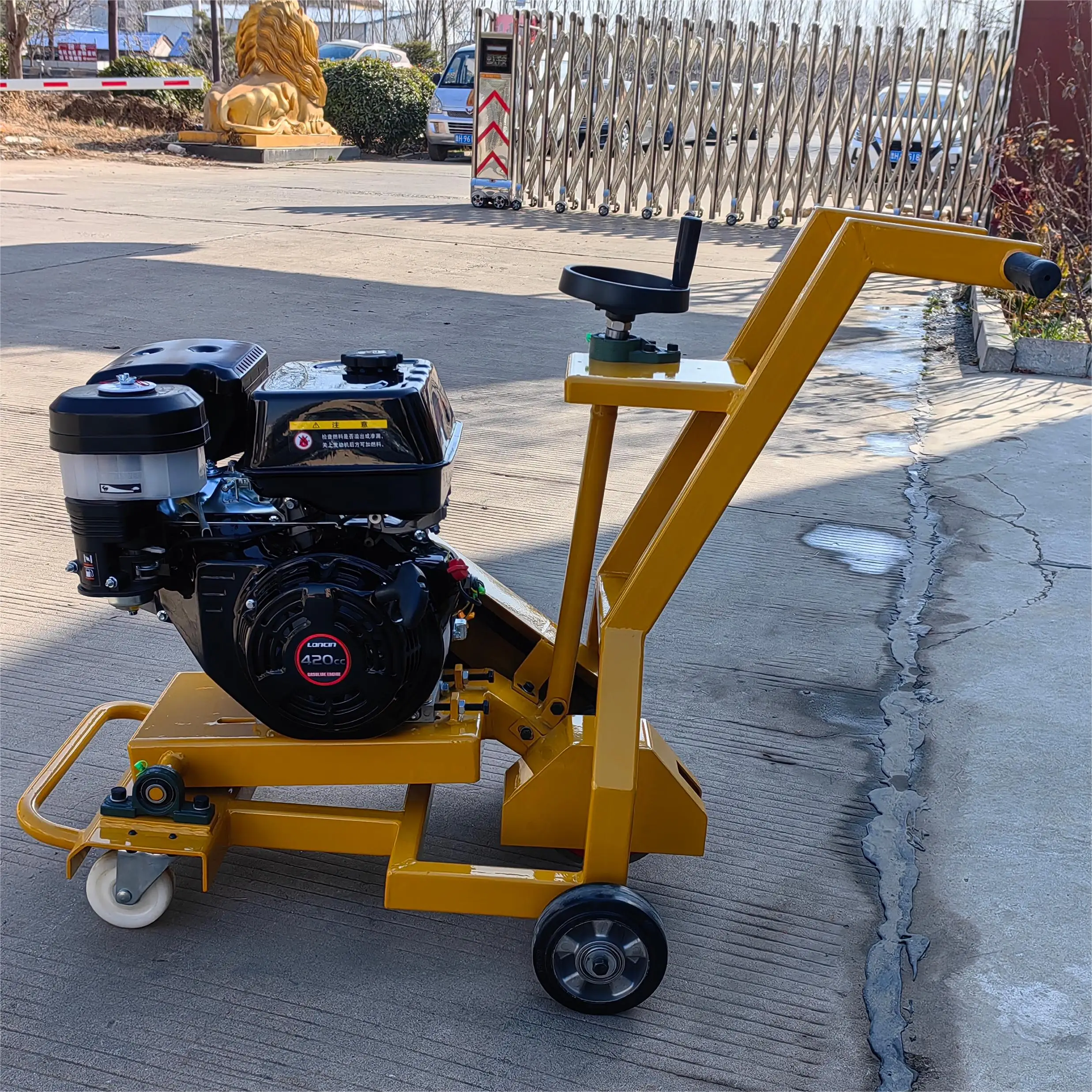 Free Shipping Concrete Cutting Machine Honda Loncin Engine New Vacuum Slotting Machine