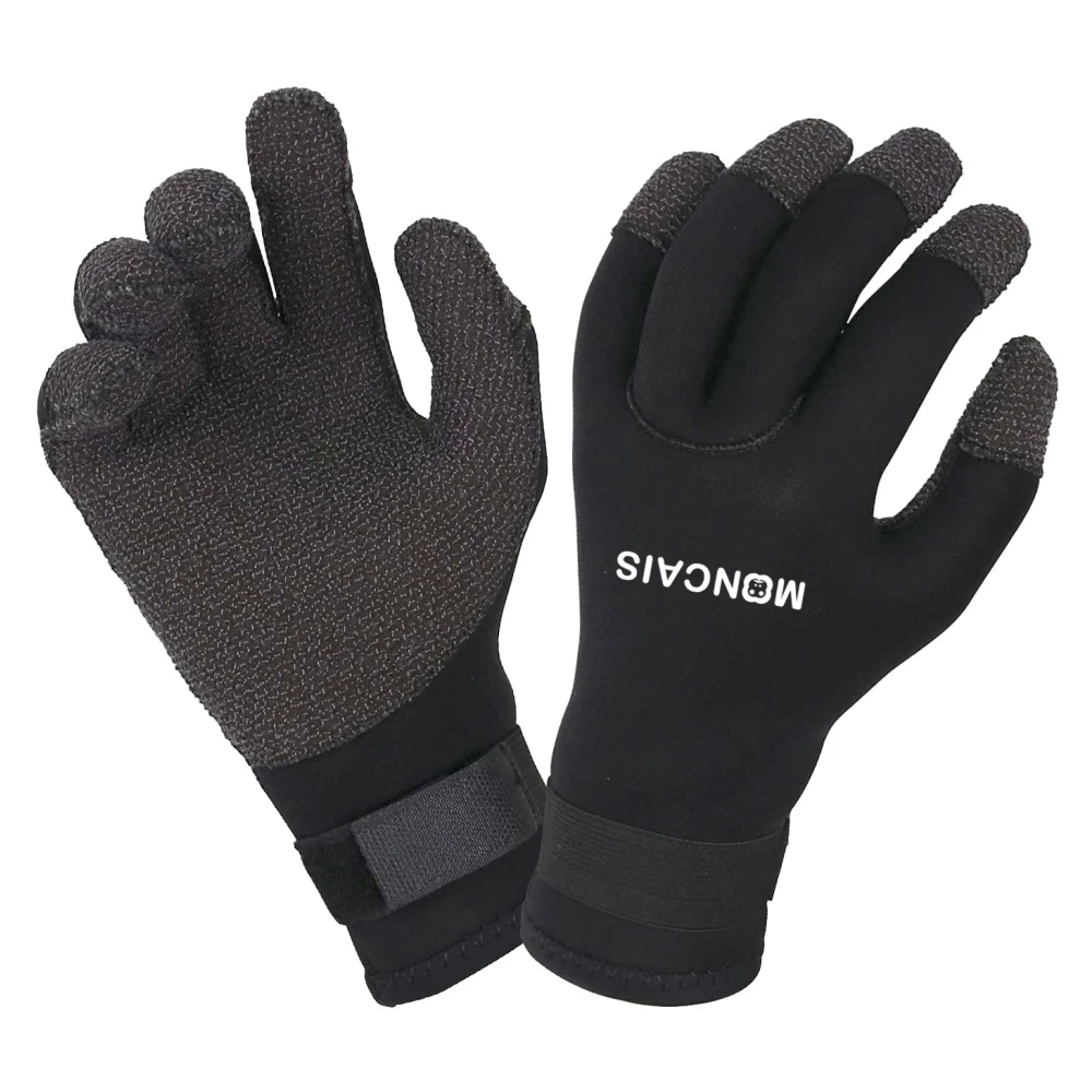 Titanium Diving Gloves Customized Logo 3mm Neoprene Waterproof Anti Slip Flexible 5 Finger Scuba Swimming Diving Gloves